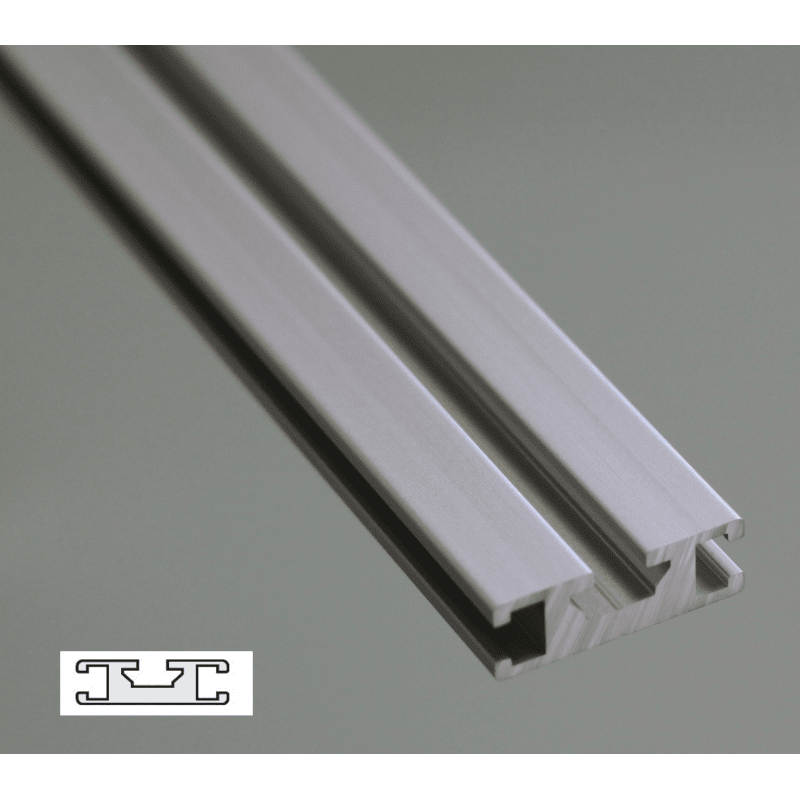 Profilé U Aluminium 20x20x2mm AlMgSi0,5 - Longueur 2m Soudable Anodisable