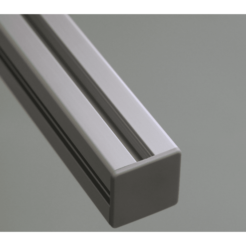 50 Pièces Capuchons De Protection Aluminium 30x30 Mm - Embouts Pour Profilés Extrudés, Antidérapants, Facile à Clipser